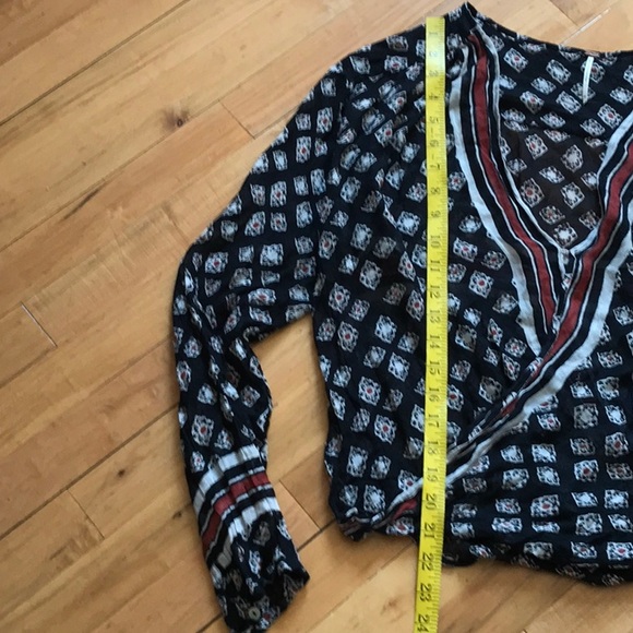 Free People border Print Peasant Top - Picture 8 of 11